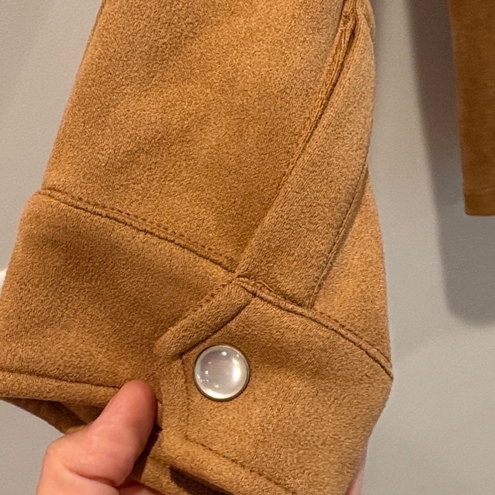 Bagatelle Women's Brown Suede Utility Jacket - Picture 6 of 10